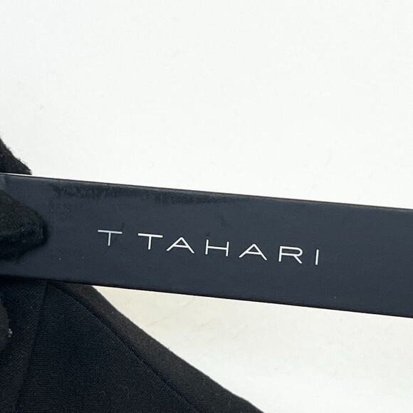 NWT T Tahari Pleated Sleeveless V Neck Sheath Dress  US 4 - Picture 10 of 12